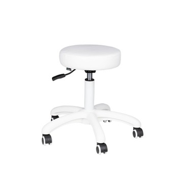 Taboret kosmetyczny AM-303-2 BIAŁY