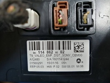 OBRAZOVKA DISPLEJ PEUGEOT 308 T9 9811486280