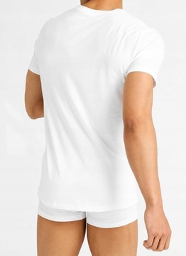 Ralph Lauren Biały Klasyk T-shirt Męski Serek M