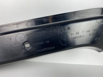 BMW 5 GT F07 LIŠTA KRYT KUFRU STOKA VODNÍ PRAVÁ 2010-2017