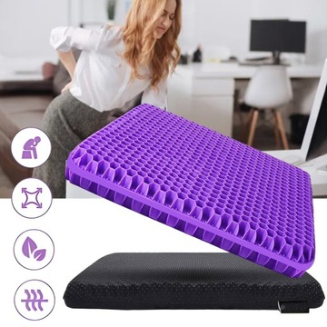 ORTOPEDYCZNA PODUSZKA DO SIEDZENIA, ERGONOMICZNA PODUSZKA ŻELOWA PODUSZKA