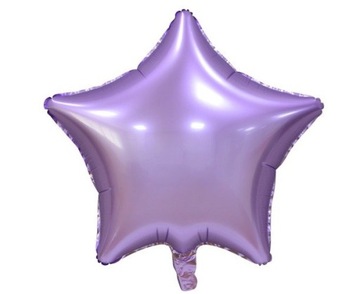 Gwiazdka jednokolorowy balon foliowy 18'' LILIOWY