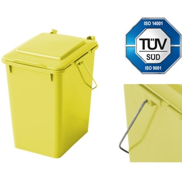 Kosz Na Śmieci Pojemnik Plastik Do Segregacji 10L