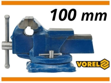 ВРАЩАЮЩИЕСЯ ЗАМОЧНЫЕ ТИСКИ 100MM С НАКОВАЛЬНЕЙ VOREL