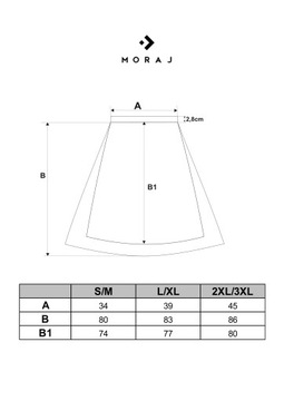 Tiulowa spódnica w grochy Moraj SD2700-004 S/M