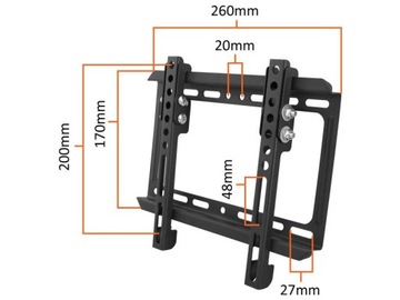 Настенное крепление для ЖК-дисплея 17–42 дюйма.