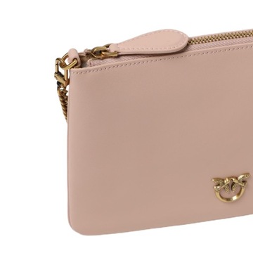 -10% PINKO TOREBKA SKÓRZANA CLASSIC FLAT LOVE BAG SIMPLY