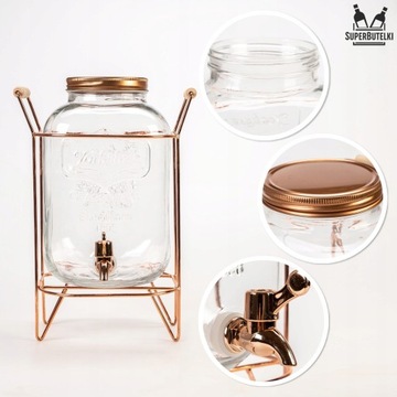 БАНКА 5л с краном для воды и напитков с подставкой