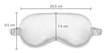 SATYNOWA MIĘKKA OPASKA NA OCZY MASKA DO SPANIA ZACIEMNIAJĄCA
