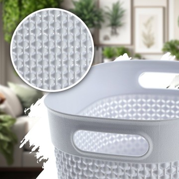 КОРЗИНА-КОНТЕЙНЕР CURVER 30Л ОРГАНАЙЗЕР БЕЛЫЙ ECO