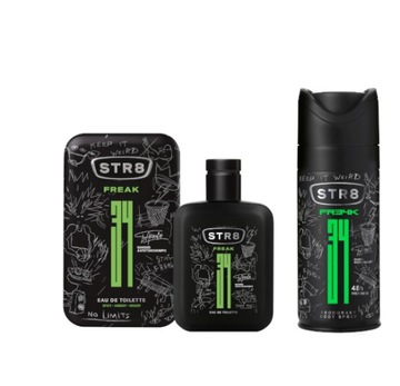STR8 FREAK ZESTAW 2cz WODA EDT 50ml + DEO SPRAY 150ml