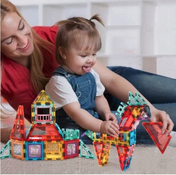 МАГНИТНЫЕ БЛОКИ УЧЕБНЫЙ НАБОР 109 ЭЛЕМЕНТОВ