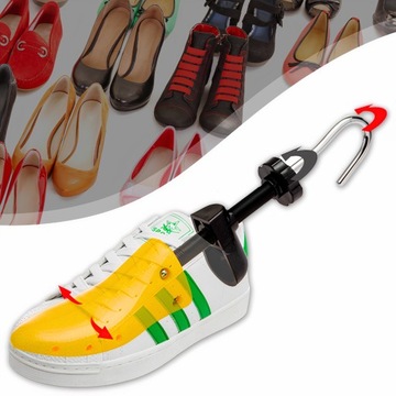 Растягивающиеся регулируемые подставки для обуви 40–47 пар + накладки