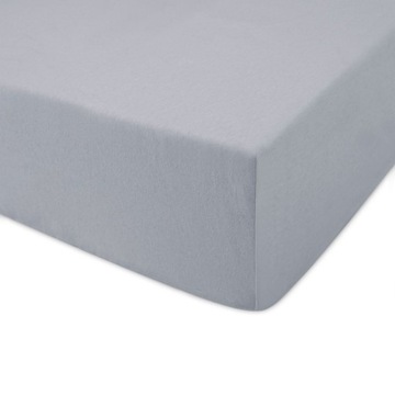 Prześcieradło JERSEY dżersej 220x200 wz. popiel