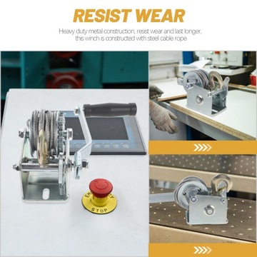 Малая лебедка, мини-прицеп с рукояткой Ra