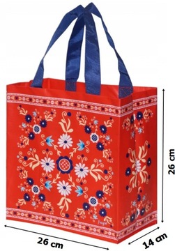 МАЛЕНЬКАЯ СУМКА ДЛЯ ПОКУПОК 10 Л FRASPO FOLKLOR RED