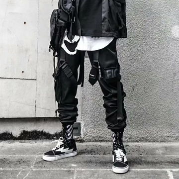 Men Joggers Cargo Pants Hip Hop Streetwear Hit Col