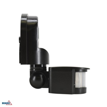 Инфракрасный датчик движения PIR IP44 220–240 В переменного тока, макс. 300 Вт, черный