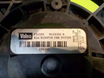 FORD FIESTA MK7 1.25 B 09R VENTILÁTOR CHLADIČŮ FS1595 M134392H