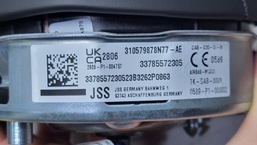 AIRBAG ULOŽENÍ VZDUCHOVÁ AIR NÁDRŽ BMW G01 G05 G07 G11 G30 310579878N77 NEW