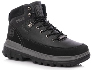 MĘSKIE BUTY BIG STAR SPORTOWE TRAPERY ZIMOWE TREKKINGOWE CZARNE r. 43