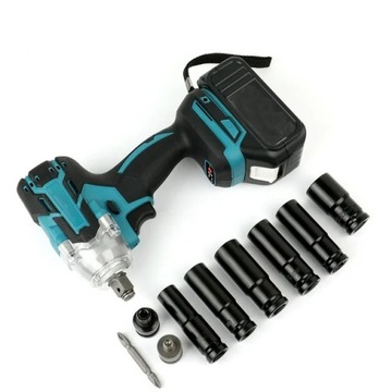 Электрический аккумуляторный ударный гайковерт, 650 нм, 21 В + 2 аккумулятора