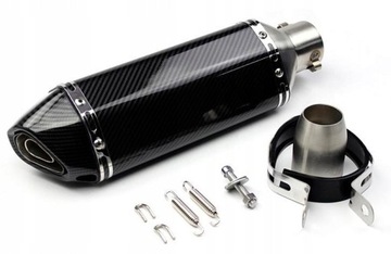 TŁUMIK MOTOCYKLOWY CARBON UNIWERSALNY WYDECH DŁUGI