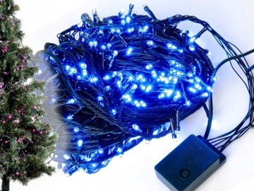 LAMPKI CHOINKOWE 500LED NIEBIESKIE 500SZT LED CHOINKA ZEW/WEW