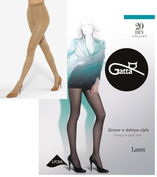 GATTA rajstopy LAURA 20 den VISONE 3-M