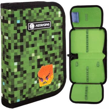 Piórnik pojedynczy dwuklapkowy PIXEL ONE AstraBag