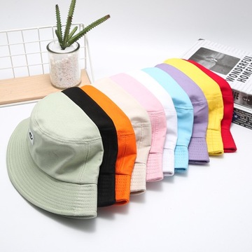Fashion Women Bucket Hat New Candy Colors Smile