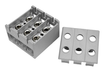 ПРОХОДНОЙ РЕЛЬСОВЫЙ СОЕДИНИТЕЛЬ, ТРОЙНОЙ ЗАЖИМ, СЕРЫЙ 6X 2,5-50 мм2
