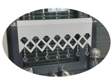 ОТДЕЛКА ОКОН ПАНЕЛИ ДЕРЕВА 2 x 60x125 ГИРЛАНДЫ ГЛАМУРНЫЕ СТЕКЛЯННЫЕ КРИСТАЛЛЫ 1