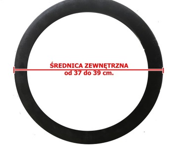 Pokrowiec na kierownice SUZUKI SX4 SWIFT VITARA BALENO nakładka czarny mat