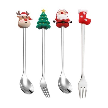 Рождественские ложки, вилки, кондитерские вилки и Т