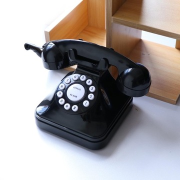 Vintage Retro antyczny telefon przewodowy rdzeniowy