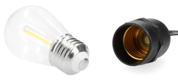 Гирлянда уличного садового светильника, 20 м, 20 светодиодных садовых ламп.