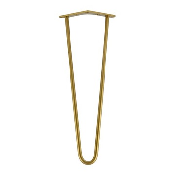 MORIA DESIGN Metalowe nóżki do mebli komody Hairpin legs 20 cm fi 10 złoty