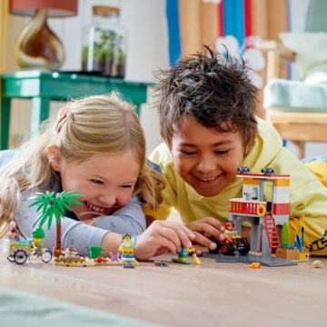 LEGO CITY 60328 СПАСАТЕЛЬНАЯ ПОЗИЦИЯ НА ПЛЯЖЕ