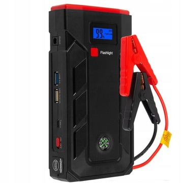 BOOSTER JUMP STARTER ROZRUCH POWERBANK PRZENOŚNY ROZRUSZNIK SAMOCHODOWY 12V