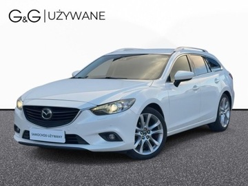 Mazda 6 III Kombi 2.5 SKYACTIV-G I-ELOOP 192KM 2014 Mazda 6 2.5 190KM Automat PelnaOpcja Hak SalonPolska,Serwis,SwietnyStan