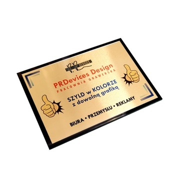 Tabliczka na drzwi - twoja nazwa logo- 30x20 kolor
