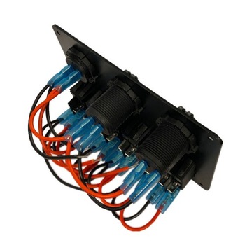 РАСПРЕДЕЛИТЕЛЬНЫЙ ЩИТ ДЛЯ ЛОДКИ С USB КРАСНЫЙ - 06022
