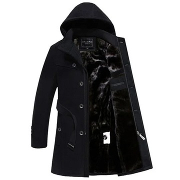 Ages 18-35 Years Old Wool Coat Long High Quality M