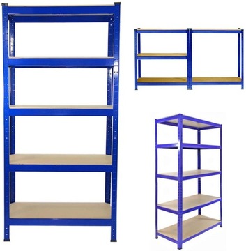 Regał magazynowy metalowy garażowy 180 cm 875 kg