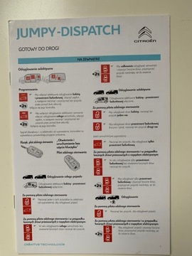 instrukcja citroen Jumpy Dispatch + etui