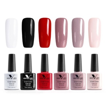 6pcs VENALISA lakier hybrydowy zestaw 7.5ml