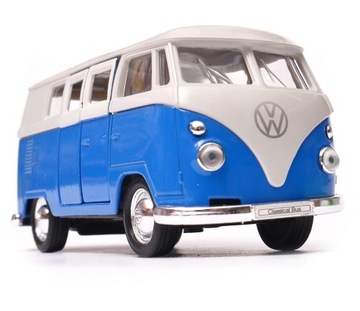 Volkswagen 1962 Classical Bus T1 1:34 WELLY niebie