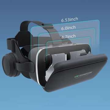 VR-ОЧКИ С НАУШНИКАМИ, СОВМЕСТИМЫЕ С IOS/ANDROID 4,7–6 ДЮЙМОВ