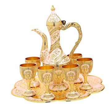 Винтажный турецкий кофейник, модель Aureate White